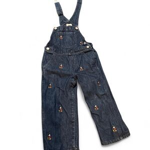 Disney x Gap Mickey Mouse embroidered denim overalls